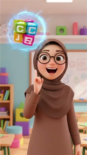 Singing the ABC song with the teacher | Learning the alphabet for toddlers #shorts #short #alphabet