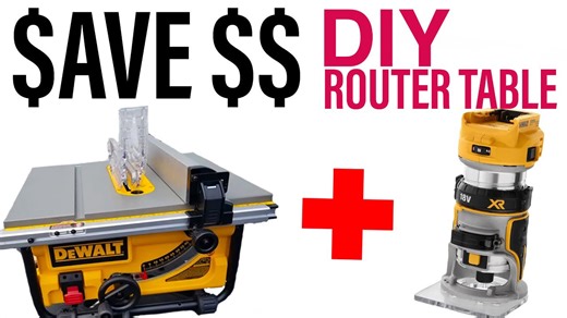 Perfect router table for your jobsite saw work station. Keep it separate!