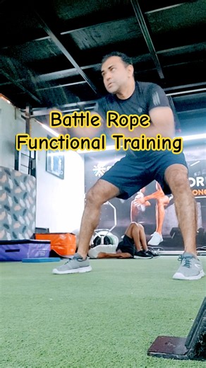 Functional exercise with battle rope #shorts #motivation #fitness #ytshorts #shortsfeed