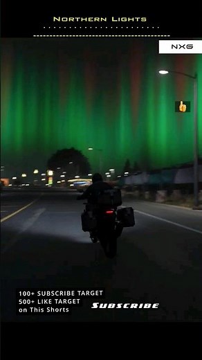 Northern Lights Beautiful Night view in Gta5 #northernlights #nve #gta #shorts