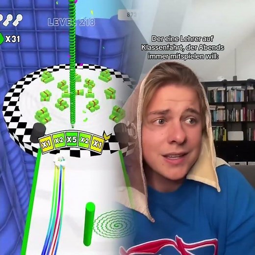 Der eine Lehrer auf Klassenfahrt, der Abends immer mitspielen will