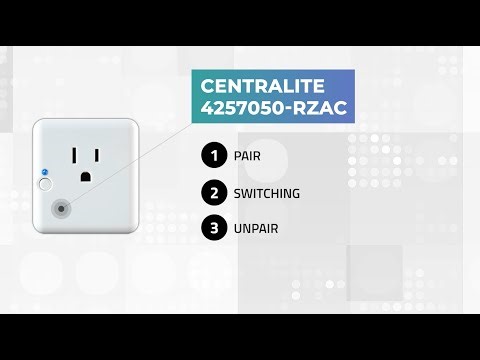 How To Pair a Centralite On/Off Appliance Control Module - 4256050-RZHAC with Ezlo hubs