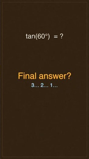 Solve Trigonometry before the countdown ends ⏱️ Go!