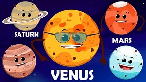 Solar System Song for Children | Zebra Nursery Rhymes Planet Song
