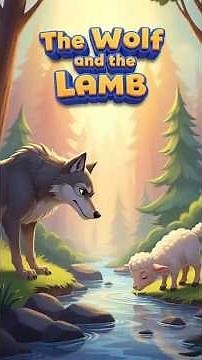 The Wolf and the Lamb Classic fable by Aesop #animalstory #animatedshort