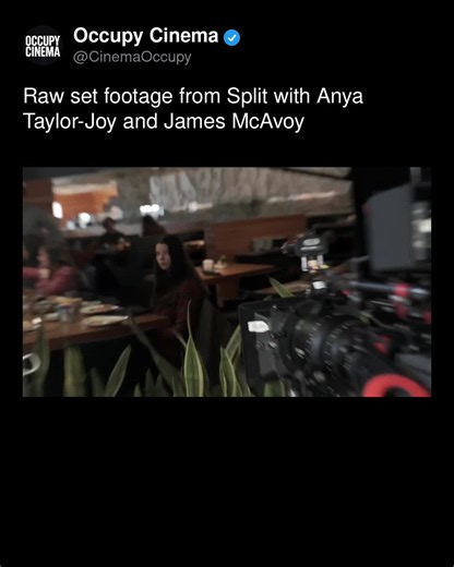Split: Anya Taylor-Joy & James McAvoy Raw Set Footage