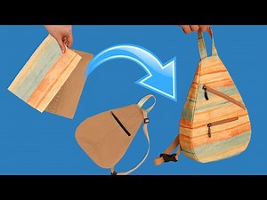 DIY a sling bag easily - how to sew a cool rucksack!