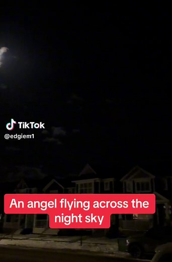 Angel Flying Across the Night Sky: A Celestial Vision