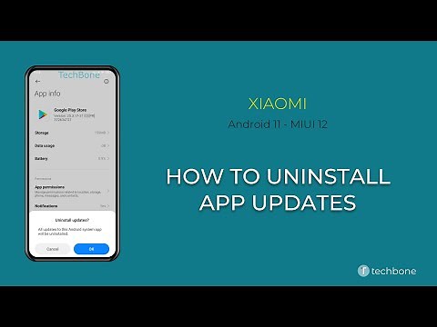 How to Uninstall App updates - Xiaomi [Android 11 - MIUI 12]