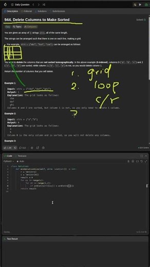 Leetcode Daily Challenge #944 #easy #python #dsa