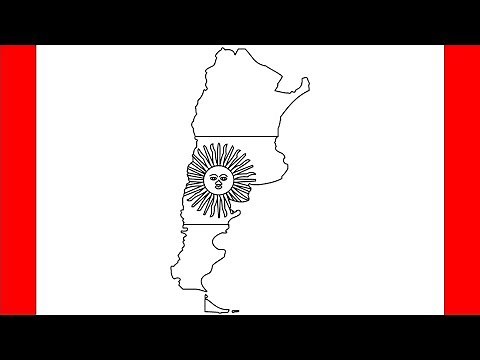 How To Draw Argentina Map - Step by Step Drawing