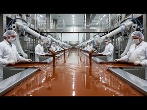 Inside a Chocolate Factory: How Cocoa Turns Into Chocolate Bars Step by Step(Full Process)