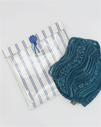 Clear Lingerie Storage Pouch, Small Cotton Organizer for Drawer or Travel - Etsy