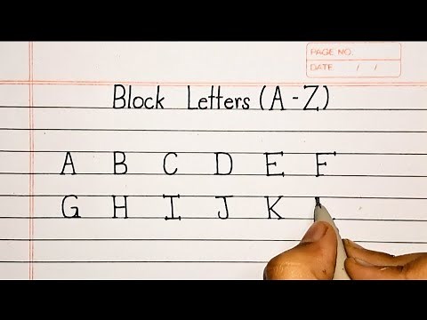 How to Write A to Z in Capital Letters | Easy Handwriting Tutorial
