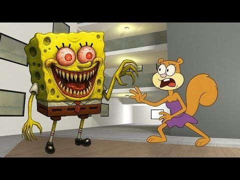 SpongeBob Squarepants x Sandy Cheeks in BACKROOMS HOTEL | Help Spongebob family love in GMOD