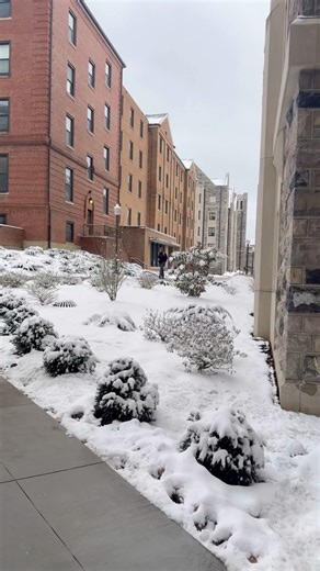 Virginia Tech Campus in the snow #campuslife #snow #hokies #virginiatech #vt #virginiatechhokies