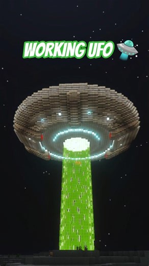 I Built a WORKING UFO in Minecraft 🛸