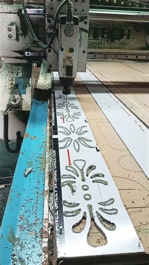 3 MM ACP jali cutting 2D #cnc #cncmill #cncrouter #machine #cncmachined #cncmachinery #wooddesigner