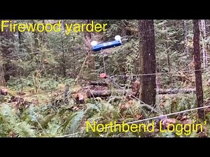 Firewood winch/ Mini Hobby yarder Northbend logging
