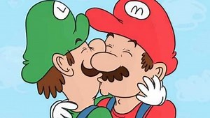 Mario and Luigi Kissing | Know Your Meme