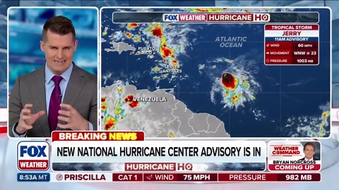 Tropical Storm Jerry gains strength on trek toward Leeward Islands