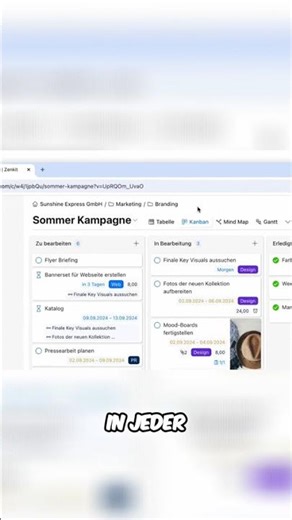 Zenkit: Sommerkampagne mit Kanban, Gantt & Co. einfach managen! #shorts