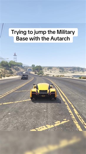 Trying to jump the Military Base in GTA Online with the Autarch #gta #gta5 #gtav #gta5online #gta5clips