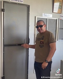 Our Custom Made Screen Door #trinifood #flyscreen #insect #trinidadandtobago #trinidad #insectscreens #saveelectricitybill #screendoor | Insect Screen Specialist - 2002,Trinidad