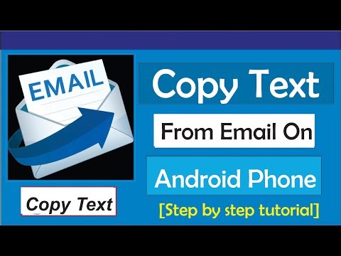 How To Copy Text From Email On Android Phone
