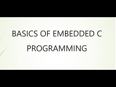BASICS OF EMBEDDED C PROGRAMMING