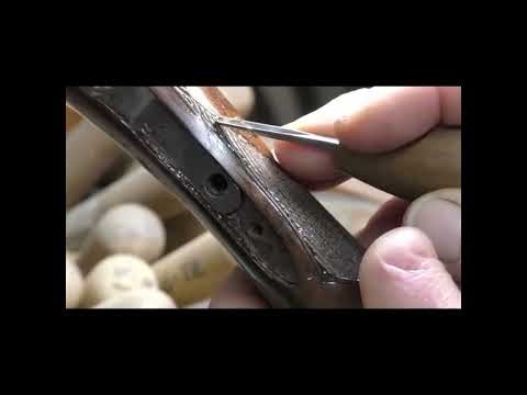 E 005 Repairing an old Fox shotgun stock that I made several years ago.