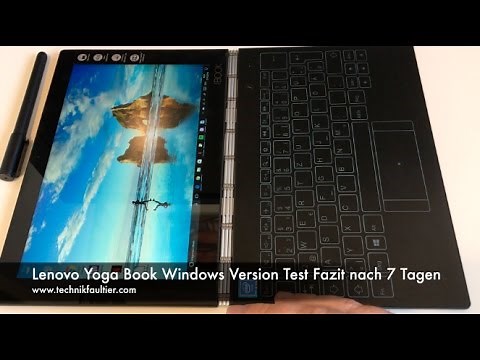 Lenovo Yoga Book Windows Version Test Fazit nach 7 Tagen