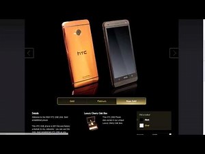 Gold Plated HTC One for $3000?
