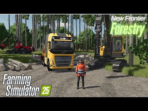 FS25 Forestry on New Frontier | Logging in Private Forests | Farming Simulator 25 Gameplay