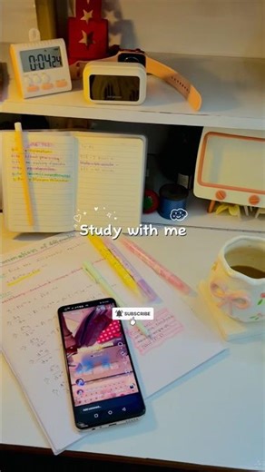 STUDY WITH ME📝🖇️#studymotivation #studywithme #studygram #studentlife #studyshorts #aestheticstudy