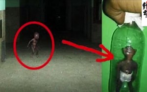 抓到小鬼装进瓶子里，这是外星人吗？