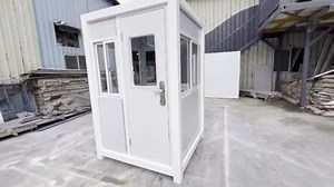 Guard Booth 5x5ft Outdoor Office Portable Guardhouse Security Booth