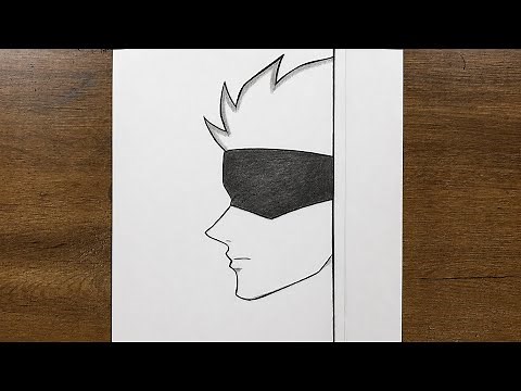 How to Draw Gojo Satoru Easy | Step-by-Step Anime Drawing Tutorial