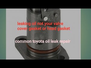 Toyota Corolla 1.8 liter common oil leak and repair