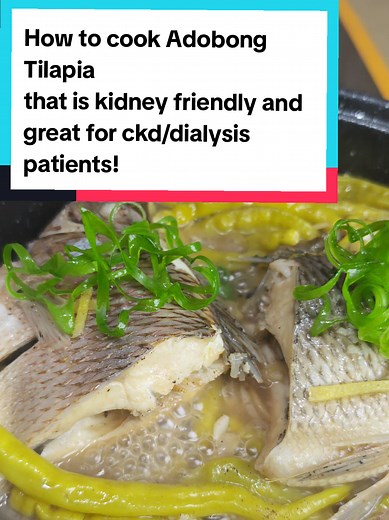 Kidney-Friendly Adobong Tilapia: No-Sodium Recipe for CKD & Dialysis