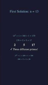 Math Olympiad n² 1 Product of 3 Primes Challenge