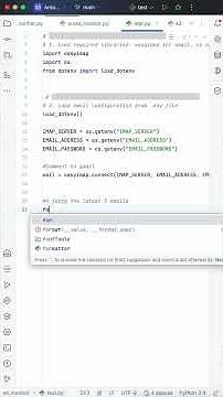 How to read email inbox like gmail with python ? #python #gmail #coding