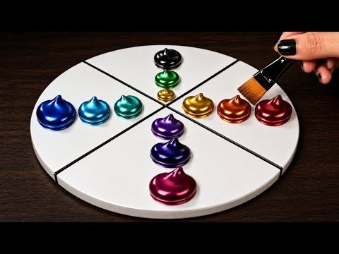 Abstract ASMR Painting / how to draw acrylicpainting / acrylic painting tutorial #art