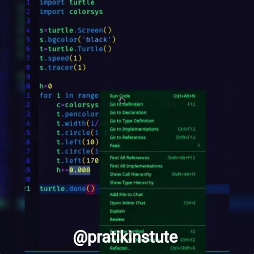 I trapped a rainbow in a spider web.🕸️ Turning Python in to intricate Spider Net masterpiece #python