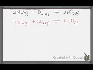 manipulating equilibrium constant expressions