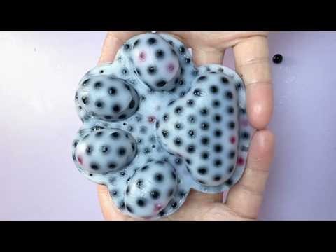 Oddly Satisfying Black Slime Beads | Relaxing ASMR Crunch Sounds