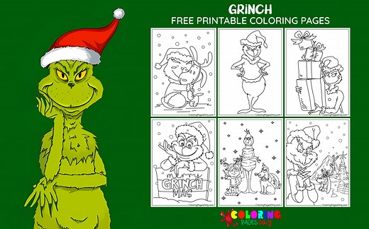 90+ Grinch Coloring Pages - Free Printable PDF & Online Coloring