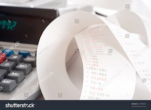 Adding Machine Calculator Adding Machine Tape Stock Photo 12700093 | Shutterstock