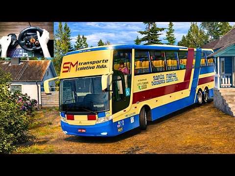 Realistic Bus Driving Through Beautiful Roads of Norway | Bus simulator | Logitech G29 Setup | #ets2