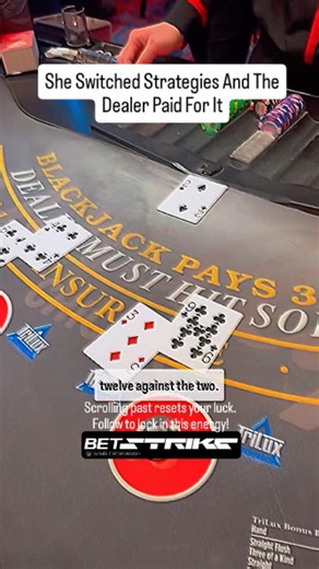 🔥When the cards aren't going your way, sometimes the only solution is to double the pressure. She was on a cold streak but decided to attack with two hands at $200 a pop, and the timing was perfect. Drop a comment if you play two hands to change your luck. 🔥LIVE Blackjack—where one decision makes legends or breaks them. 🚨 Who’s taking the risk? ❤️ Your Daily Dose of Crazy Blackjack Videos. ♣️ We've curated the ultimate Blackjack video collection. ♦️ Scroll through for your next obsession. ♠️ 